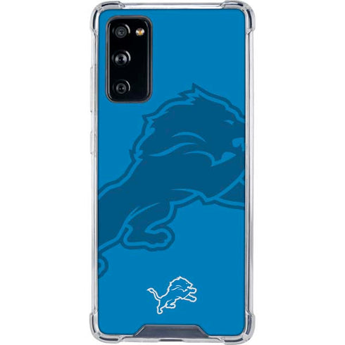 NFL Detroit Lions Double Vision Galaxy S20 FE Clear Case